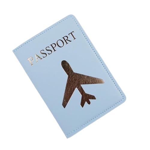Liebhaber Paar Passport Abdeckung Heißprägen Einfache Flugzeug Frauen Männer Reise Hochzeit Halter(Color-23) von MZYFDC