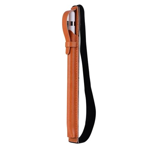 MZYFDC 1 PC Leder Touchscreen Stift Abdeckung Tablet Stift Halter Schutzhülle for Apple Bleistift Anti-Verlust Stift Tasche(Brown) von MZYFDC