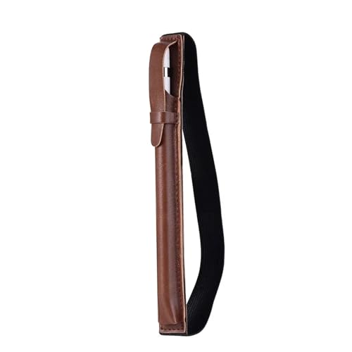MZYFDC 1 PC Leder Touchscreen Stift Abdeckung Tablet Stift Halter Schutzhülle for Apple Bleistift Anti-Verlust Stift Tasche(Coffee) von MZYFDC