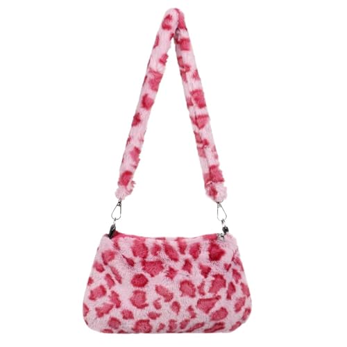 MZYFDC Damen Casual Umhängetasche Plüsch Lady Schulter Unterarmtasche Weibliche Messenger Bag Umhängetaschen(Color 03) von MZYFDC