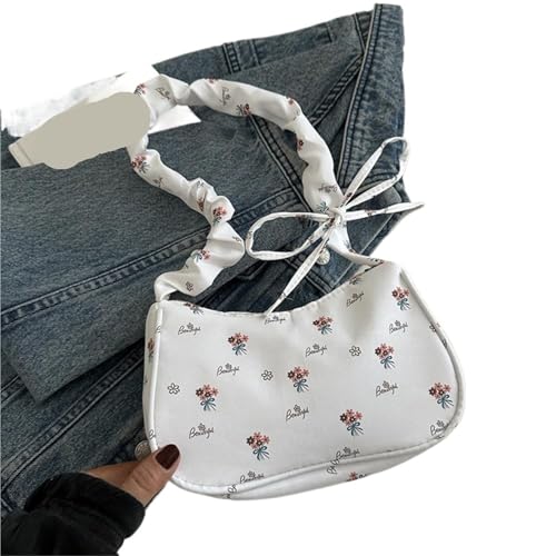 MZYFDC Damen Kleine Unterarmtasche Handtasche Niedlicher Aufdruck Kleine Tragetasche Mini Schultertasche Geldbörse(Color 01) von MZYFDC