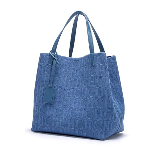 MZYFDC Große Kapazität Umhängetasche Damen Handtasche Mode Klassische Unterarmtasche(Blue) von MZYFDC