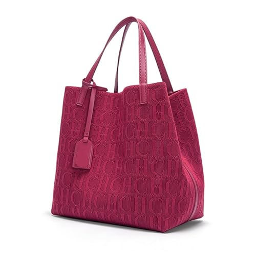 MZYFDC Große Kapazität Umhängetasche Damen Handtasche Mode Klassische Unterarmtasche(Red) von MZYFDC