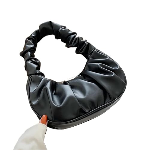 MZYFDC Henkeltaschen for Damen Freizeit Achseltasche Shopping Schultertasche Unterarmtasche Damenhandtasche(Black) von MZYFDC