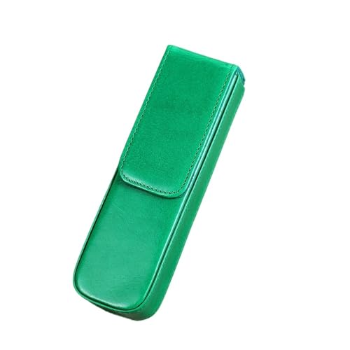 MZYFDC Leder 2 Slots Stift Fall Magnetische Schnalle Mit Herausnehmbaren Fach Halter Bleistift Box Büro Schule Tasche(Color3) von MZYFDC