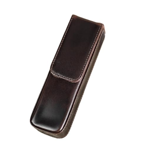 MZYFDC Leder 2 Slots Stift Fall Magnetische Schnalle Mit Herausnehmbaren Fach Halter Bleistift Box Büro Schule Tasche(Color7) von MZYFDC