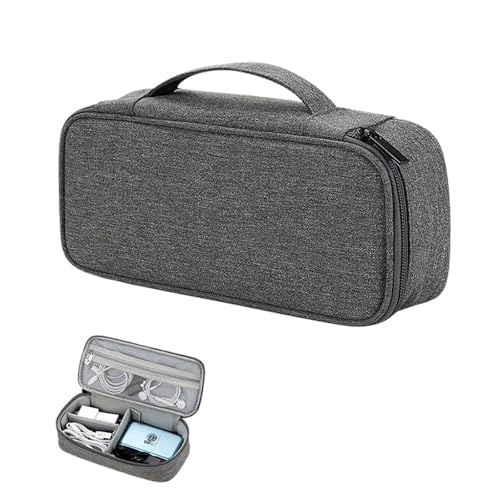 MZYFDC Reise Tragbare Digitale Zubehör Lagerung Tasche Organizer Von Handy U Disk Lade Bank Daten Kabel(L Dark Grey) von MZYFDC