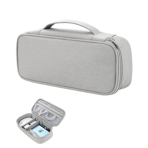 MZYFDC Reise Tragbare Digitale Zubehör Lagerung Tasche Organizer Von Handy U Disk Lade Bank Daten Kabel(L Grey) von MZYFDC