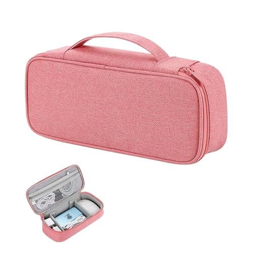 MZYFDC Reise Tragbare Digitale Zubehör Lagerung Tasche Organizer Von Handy U Disk Lade Bank Daten Kabel(L pink) von MZYFDC