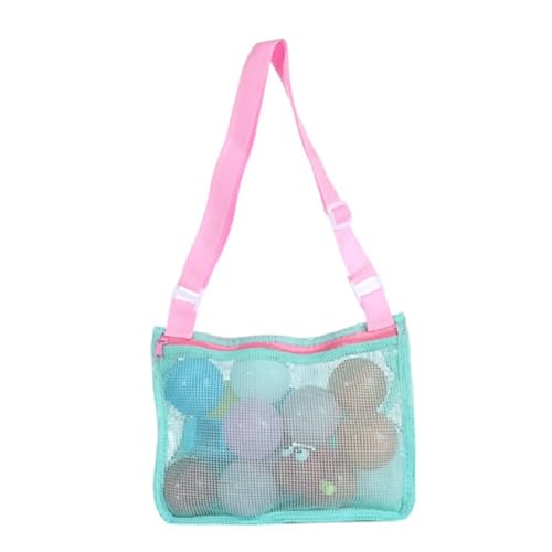 MZYFDC Strand Mesh Hohl Tasche Sand Spielzeug Totes Shell Sammeln Kleine Mädchen Jungen Urlaub Spielen Leichte Schulter(Green) von MZYFDC