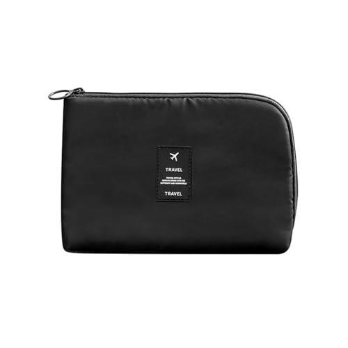 MZYFDC Tragbare Datenkabel Aufbewahrungstasche Reise Kopfhörer Draht Organizer Fall Multifunktions-Headset(Black) von MZYFDC
