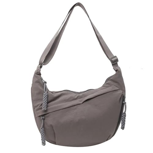 MZYFDC Umhängetasche Große Kapazität Damen Messenger Bag Freizeit Vielseitige Schulter Hobos Tasche(Gray) von MZYFDC
