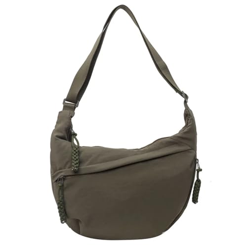 MZYFDC Umhängetasche Große Kapazität Damen Messenger Bag Freizeit Vielseitige Schulter Hobos Tasche(Green) von MZYFDC
