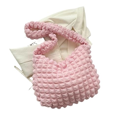 MZYFDC Umhängetasche mit karierter Schultertasche, Unterarmtaschen, einfache Tragetaschen mit großer Kapazität for Damen(PINK) von MZYFDC