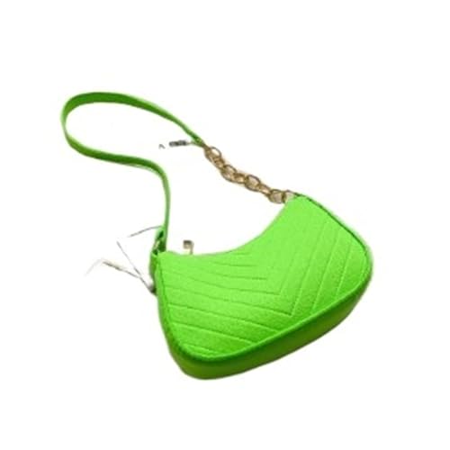 MZYFDC Umhängetaschen for Damen Filz Damentasche Unterarm Handtaschen Schöne Geldbörsen Tasche(Green) von MZYFDC