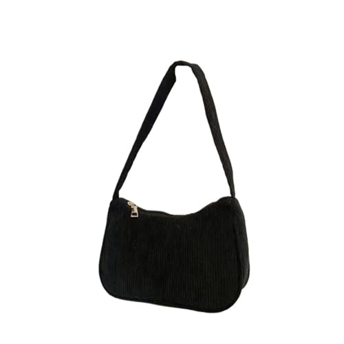 MZYFDC Vintage Damen Handtaschen Unterarmtasche Casual Damen Schultertaschen Einfarbig Reißverschluss Weibliche Handtasche von MZYFDC