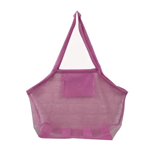 Outdoor-Strand-Netztasche Sand weg faltbare mobile Spielzeug Kleidung Lagerung Kleinigkeiten Organisatoren Rucksack(L-pink) von MZYFDC