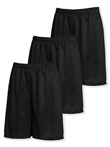 Ma Croix Herren Basic Mesh Shorts mit Taschen Basketball Gym Workout Uniform PE Shorts - Schwarz - XXX-Large von Ma Croix
