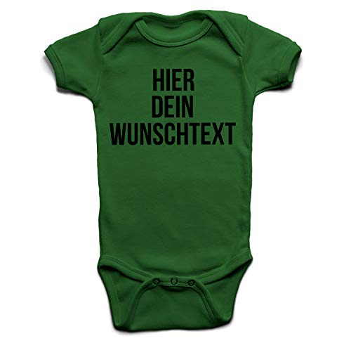 Baby Body mit Wunschtext - Selber gestalten mit dem Amazon Designertool - Tshirt Druck - Shirt Designer Babybody Strampler kelly 3-6 Monate von Ma2ca