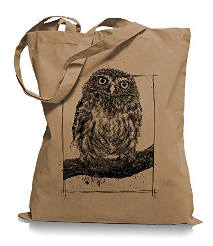 Big Owl Stoffbeutel |Eulen Eule Tragetasche Kult-caramell von Ma2ca