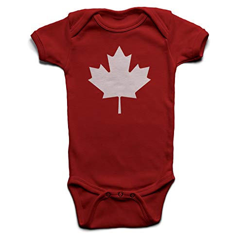 Canada Leaf Elch Kanada Blatt Babybody Strampler red 3-6 Monate von Ma2ca