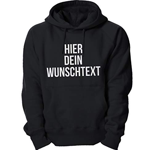 Ma2ca Kapuzenpullover mit Wunschtext/Selber gestalten mit dem Amazon T-Shirt Designer/Hoodie Druck/Shirt Designer Kapuzenpullover Hoodie-Charcoal-m von Ma2ca