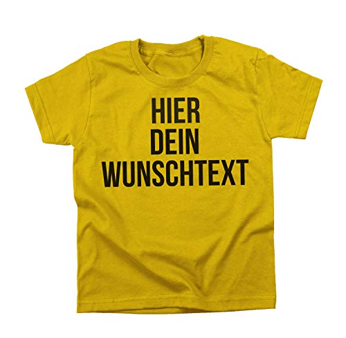 Kinder Jungen und Mädchen T-Shirt mit Wunschtext - Selber gestalten mit dem Amazon T Shirt Designer - Tshirt Druck - Shirt Designer Rundhals Kinder T-Shirt-Sunflower-l von Ma2ca