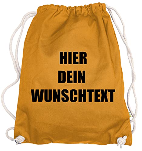 Ma2ca® Gymsac Turnbeutel/Jutebeutel Rucksack Bag Seesack mit eigenen Wunschtext Personalisieren Amber von Ma2ca