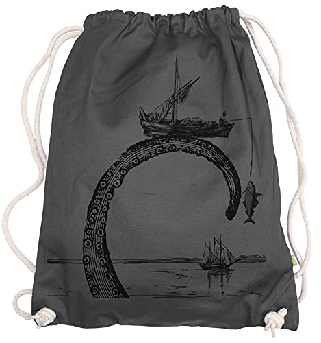 Ma2ca® - Octo Fishing Fischer Angler Angeln Gymsac Turnbeutel - Stoffbeutel Tasche Hipster Sportbeutel Rucksack Bedruckt von Ma2ca