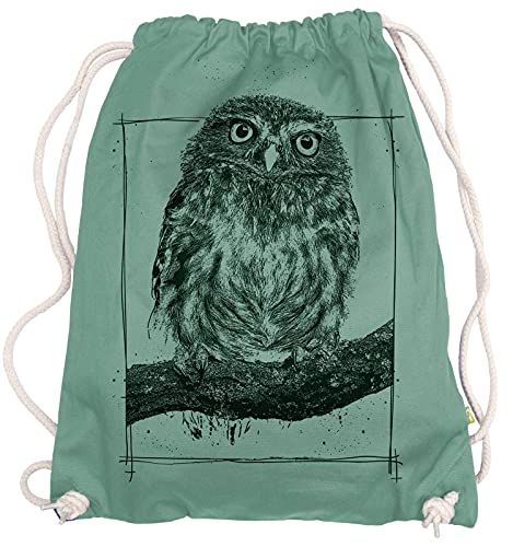 Ma2ca® - Owl Eule Eulen Gymsac Turnbeutel - Stoffbeutel Tasche Hipster Sportbeutel Rucksack Bedruckt von Ma2ca