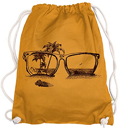 Ma2ca® - Sonnenbrille Sun Strand Beach Gymsac Turnbeutel - Stoffbeutel Tasche Hipster Sportbeutel Rucksack Bedruckt von Ma2ca