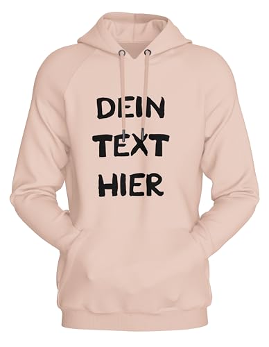 Ma2ca Damen Hoodie Kapuzenpullover Frauen mit Wunschtext Personalisieren/Selber gestalten für Jungesellenabschied JGA Soft_Rose s von Ma2ca