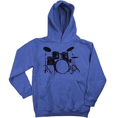 Ma2ca Drums Drummer Schlagzeuger Kinder Kapuzenpullover Hoodie-royal-XL von Ma2ca