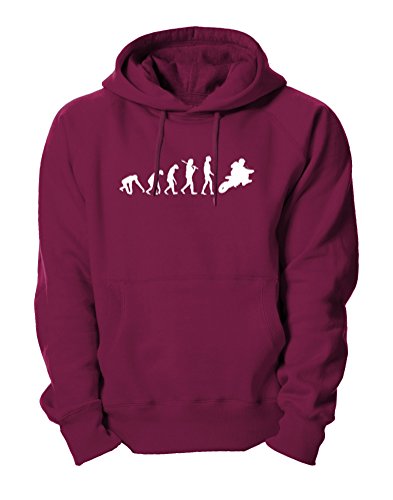 Ma2ca - Evolution Motocross Kapuzensweatshirt-Burgundy-l von Ma2ca