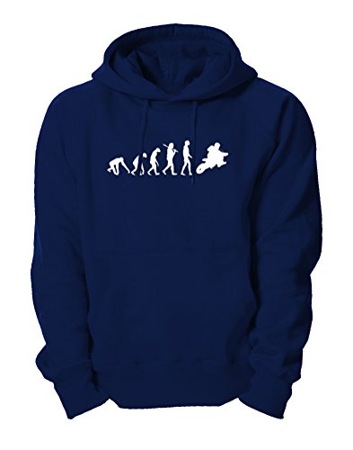 Ma2ca - Evolution Motocross Kapuzensweatshirt-Navy-XXL von Ma2ca