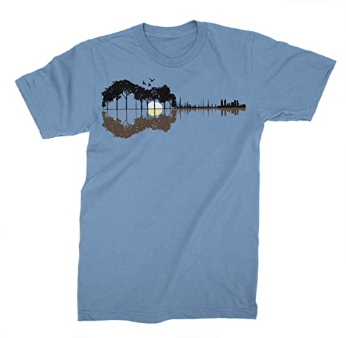 Ma2ca - Sounds from The Woods Herren T-Shirt | Musik Gitarre Band Shirt -SkyBlue-XL von Ma2ca