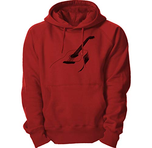 Ma2ca Unplugged Gitarre Kapuzenpullover Hoodie-red-m von Ma2ca