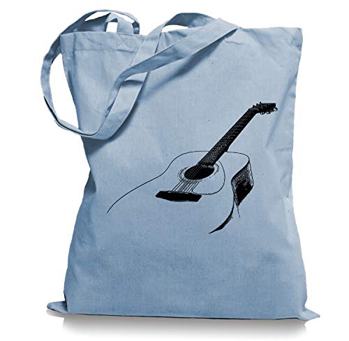 Ma2ca Unplugged Gitarre Tragetasche/Bag/Jutebeutel WM1-skyblue von Ma2ca