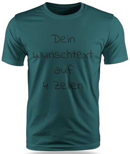 T-Shirt mit Wunschtext - Selber gestalten mit dem Amazon T Shirt Designer - Tshirt Druck - Shirt Designer Herren Männer T-Shirt-Divablue-XL von Ma2ca