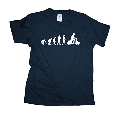 Vespa Regular Rundhals Herren Evolution T-Shirt BC150-navy-m von Ma2ca