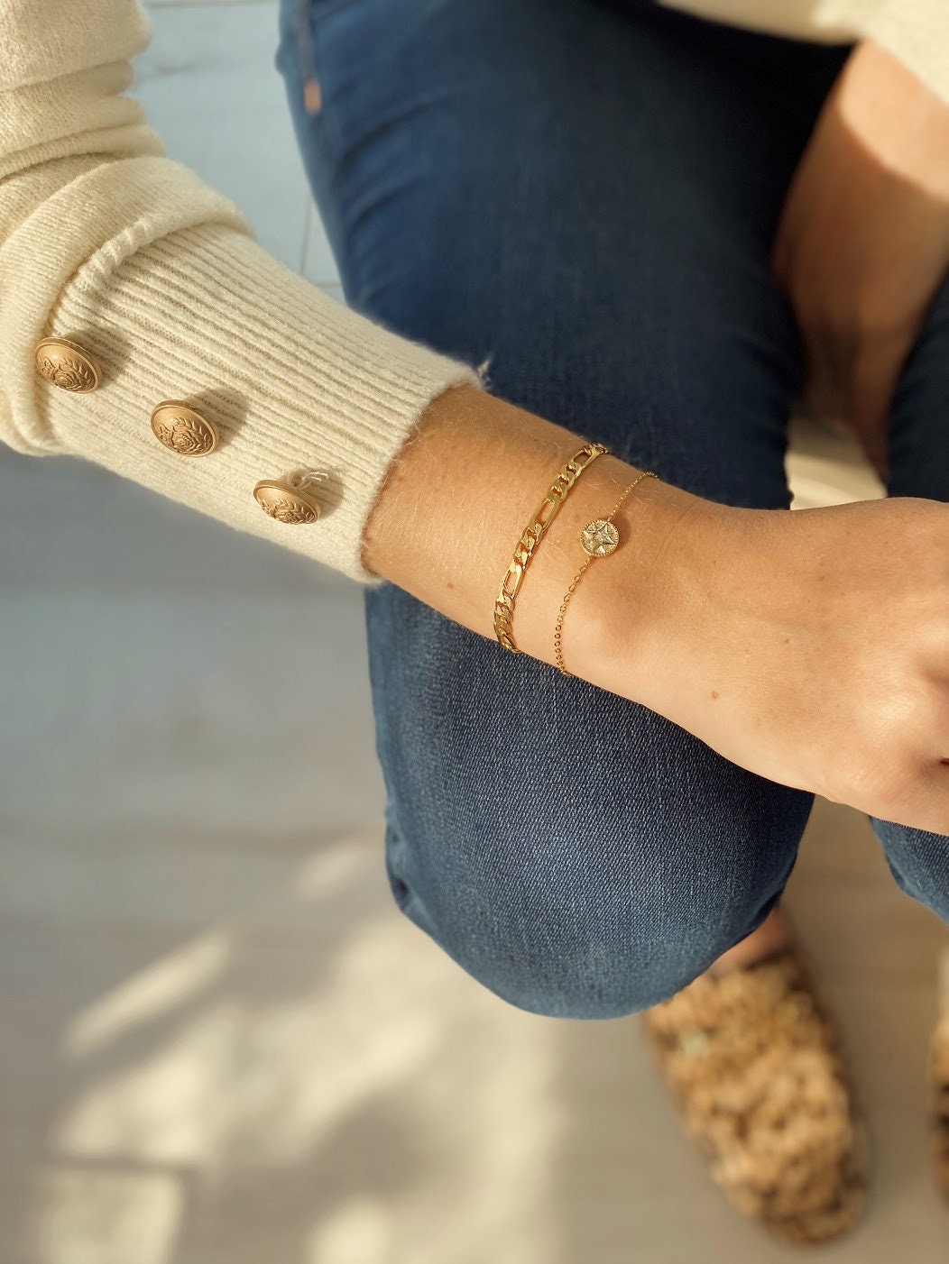 Achteckiges Sternarmband Aus Gold von MaBeauteBijoux