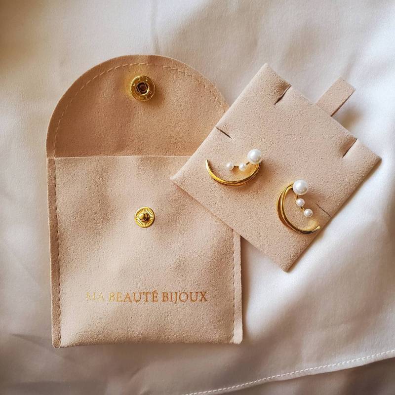 Moderne Unregelmäßige Ellipsen Ohrringe | 925Er Silber Gold Baumelnde von MaBeauteBijoux