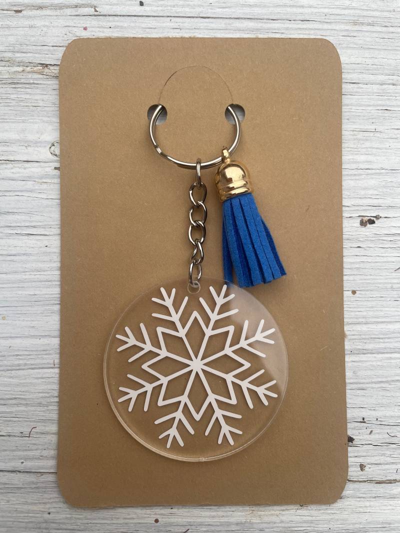 Schlüsselangänger Weihnachten, Schneeflockenanhänger Schlüsselangänger Weihnachten, Schneeflockenanhänger von MaBelliStudio