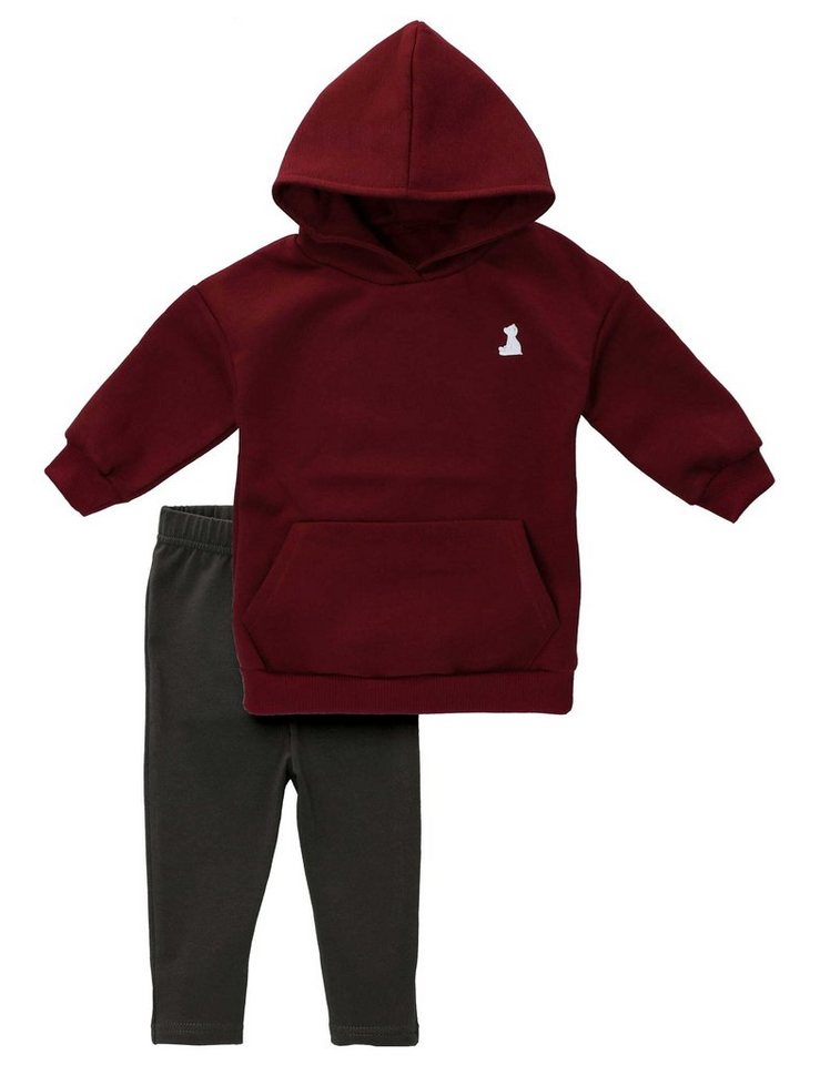 MaBu Kids Langarmshirt & Leggings Set Eisbär (1-tlg., Leggings, Hoodie) von MaBu Kids