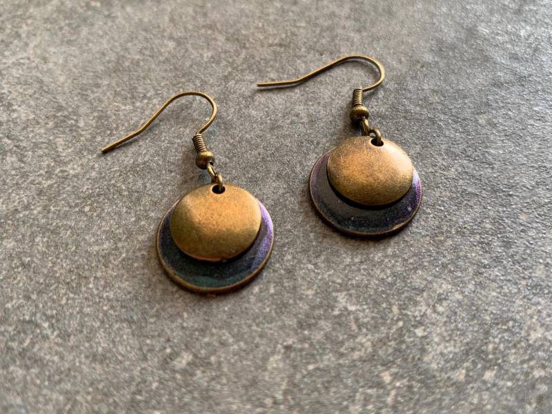 Runde Hängeohrringe Mit Wechselfarben von DieHangLage