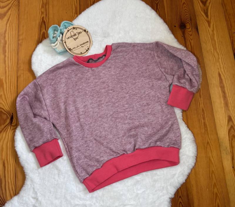 Kinder Pullover Größe 110 | Oversize Look Handgemacht Warmer Strickpullover Mit Bündchen Rosa & Rot Mädchen Kinder Pullover Größe 110 | Oversize Look Handgemacht Warmer Strickpullover Mit Bündchen Rosa & Rot Mädchen von MaJoHandmadeShop