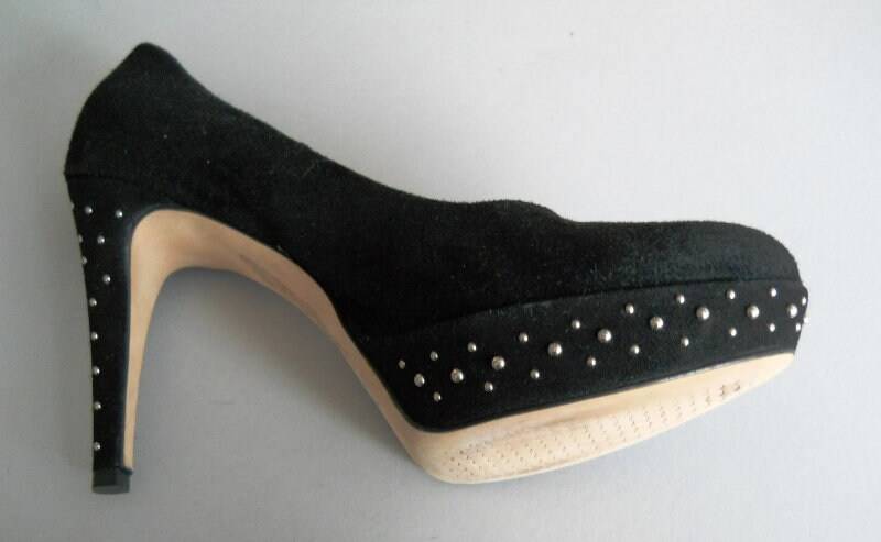 Vintage High Heels Von Franco Russo Napoli Mit Nietenbesatz von MaKoVintageShop