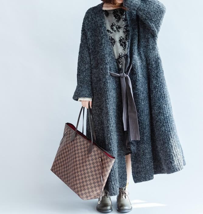 Frauen Herbst Pullover Mantel/Lange Strickjacke Mit Taschen von MaLieb