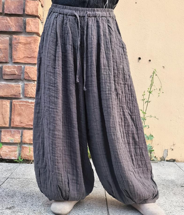Leinen Hose Mit Weitem Bein/Retro Frauen Herbst von MaLieb