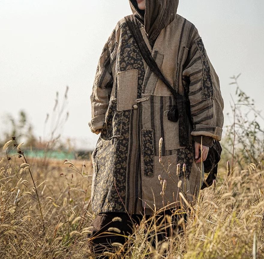 Leinen Wintermantel Für Frauen/Lose Retro Oberbekleidung Leinen Wintermantel Für Frauen/Lose Retro Oberbekleidung von MaLieb